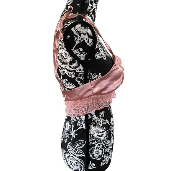 Forever 21 Satin Lace Bralette Coquette Sexy Intimates Feminine - Picture 4 of 10